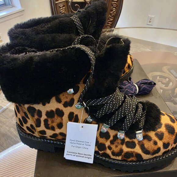 J. CREW Leopard Nordic Boots New with Original Box -Women's Size 10M - Picture 3 of 6
